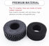 1.0 Tires Adhesive Crawler Rubber Tires - 55mm X 22mm with Foam Inserts for 1/18 TRX4M and 1/24 SCX24 Upgrades