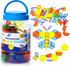 140 Pcs Translucent Pattern Blocks, Educational Light Table Manipulatives for Fun Geometric Shapes