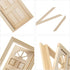 AUEAR 1:12 Dollhouse Miniature Furniture Unpainted Wooden Doors for DIY Scene Doll Home Craft (6 Panel Style B)