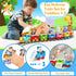 1 2 3 Set Counting, 18 Toddler Toys for Year Old, Electric Zoo Animal Train with Music, Lights & Steam, Montessori