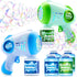 JOYIN 2 Packs Bubble Guns with 4 Bottles Bubble Solution, Light Up Automatic Bubble Machine Gun for Kids & Adults