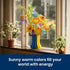Set (1147 Mothers Day Sunflower Bouquet Building with Vase, Gift for Mom Wife Women Girlfriends Adults Couple Teens