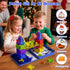 3-8, 60pcs Mini Magnetic Tiles Travel Kit for Kids Ages Portable Magnetic Building Blocks with Visual Storage Guide