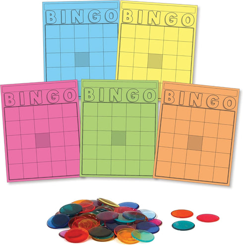 Hygloss Products HYG87135 Classroom Bingo Set, 1000 Chips, 50 Cards (Pack of 1050)