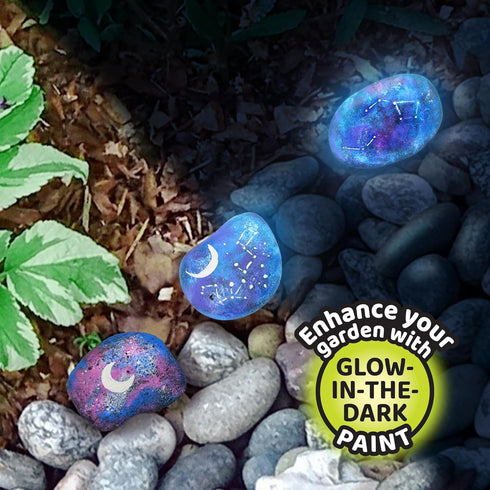 18 ArtSkills Rock Painting Kit - Rocks - Geode, Mandala & Glow in the Dark Rock Painting, Arts and Crafts for Kids