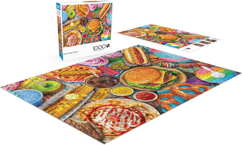 Buffalo Games Fun Fair Food 1000 Piece Jigsaw Puzzle