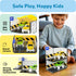 Pack 2 Set 3+ PTR07 PicassoTiles Magnetic Tiles Race Car Track Kit Parking Garage Expansion with Cars Magnet Tile