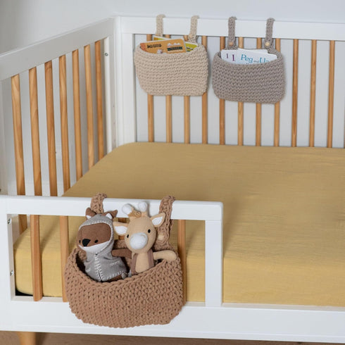 Crane Baby Hanging Bin Trio, Nursery Storage & Organization Products, Hanging Stuffed Animal Storage Solution, Nursery