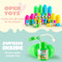 24 JOYIN Pcs Prefilled Easter Eggs Bubble Wands for Kids Party Favors, Basket Stuffers, Toys Inside for Children Fun