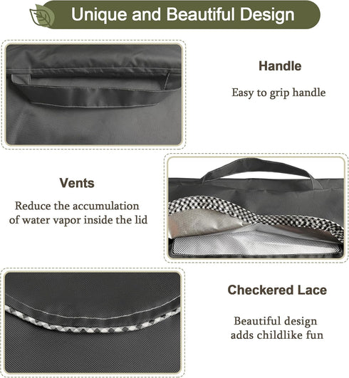 Kids Water Table Cover for Little Tikes Fish 'n Splash, Waterproof Dust Proof Outdoor Toys Cover (Grey, S)