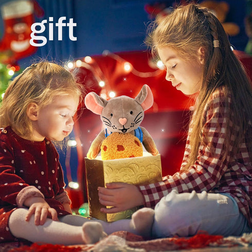 Please Give Mouse a Cookie - 2PCS, 4" Cookie Plush and Cute Mouse Plush for Children who Love Cookies