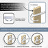 Door Monkey Pinch Child Proof Door Lock & Guard - For Door Knobs & Lever Handles - Easy to Install - No Tools or Tape