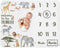 Sweet Jojo Designs Jungle Animals Milestone Blanket Monthly Newborn First Year Growth