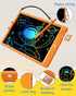 TEKFUN 10IN LCD Writing Tablet for Boys Girls, Magic Doodle Board with Anti-Lost Stylus, Mess Free Coloring (Orange)