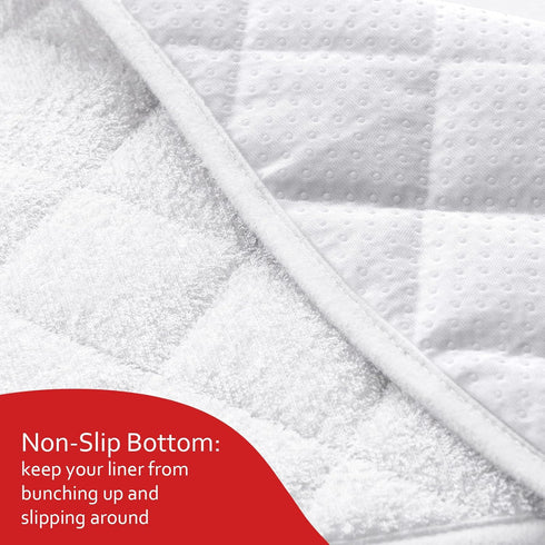 3 Pack Moonsea Quilted Thicker Changing Pad Liner Waterproof, Fit for Changing Table Liners are Warm On a Baby's Back
