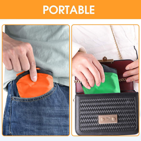 Mototo Foldable Flying Disc Fans with Bag, DIY Creative Handheld Fabric Fan for Fun Party Favors and Outdoor Activities