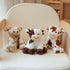 Hopearl Adorable Plush Cow Toy - Floppy Dairy Cattle Soft Stuffed Animal, Cute Birthday Gift for Kids