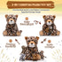 5 Mommy 4 Tummy Silipull Pcs Cheetah Stuffed Animals for Kids Large Cheetah Plush with Baby Leopard Plush Toys
