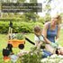 Set Wheelbarrow, Summer 2-5 Toddlers Rake & Shovel with Kids Yard Tools for Digging, Gardening, Beach, Sandbox, Lawn