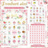 Shappy 35 Pieces Tea Party Bingo Game 24 Players Floral Tea Party Bingo Cards Garden Tea Party Games for Kids Family School Classroom Activities Birthday Bridal Baby Shower Wedding Party Favors