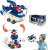 Super Wings Toy Airplane, Patrol Car, 2" Tall Jett Action Figure Set, Transforming Airplane Toy Vehicle, Airplane to