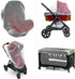 Baby Mosquito Net for Stroller, Carrier & Bassinet - Elastic Drawstring Infant Bug Net for Jogger & Car Seat