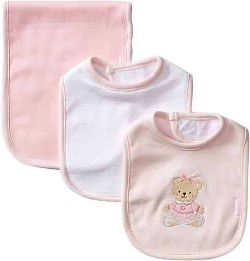 3 Piece Bib and Burp Set - Little Me