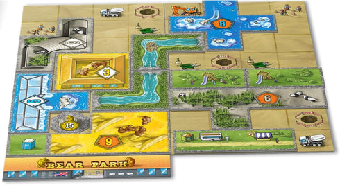Baerenpark Board Game | Fun Zoo Animal Themed Tile Placement Strategy Game for Adults and Kids | 2-4 Players, Ages 8+,