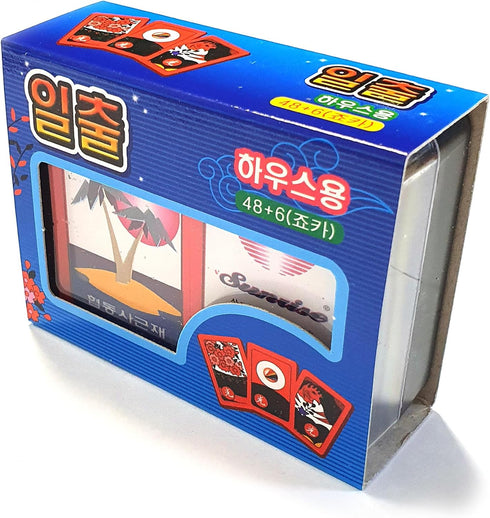 Sunrise Hwatu Card Set, Korean Flower Battle Traditional Card Game for Go or Stop Minhwatu Matgo/Godori