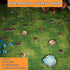 Set 2-Sided Set, CZYY Foldable Battle Mat with DM Screen, Game Tokens, Dice - Wet & Dry Erase Terrain, Ultimate DND