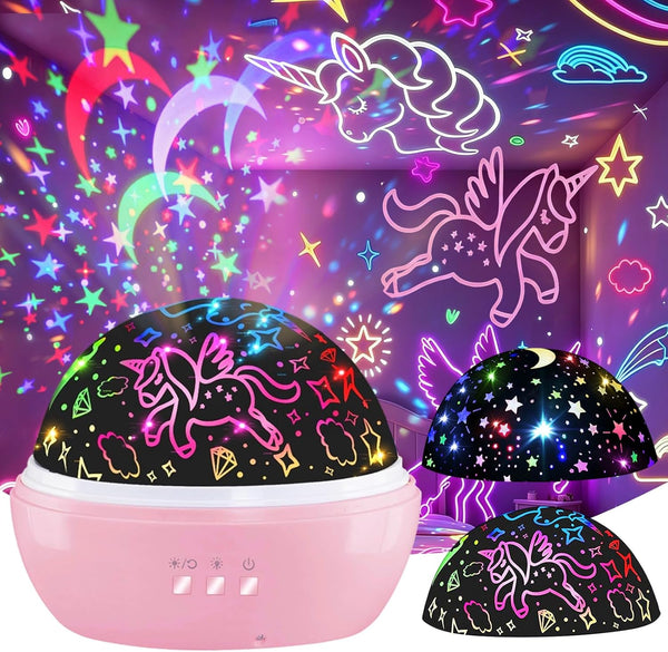 MINGKIDS Unicorn Toys Night Light for Toddler Girls,Unicorn Gifts Age 6-8,Unicorns and