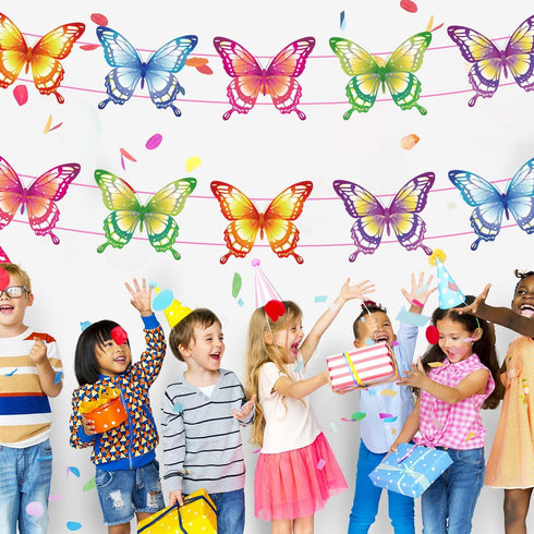 Butterfly Birthday Party Decorations, Supplies for Indoor Home, Outdoor Banner Porch Sign