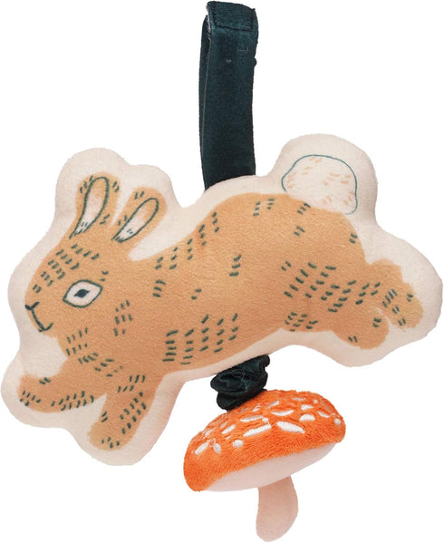 Manhattan Toy Button Bunny Brahm's Lullaby Pull Musical Toy with Baby Chime