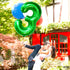 KatchOn Giant Green Number 3 Balloon - 40 Inch, Three Rex Birthday Party Decorations, Green 3 Balloon for Happy Birthday