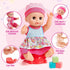 12in Set 20pcs Bag/Cradle/2 3 4 5 6 Golray Girl Baby Doll Crib and High Chair - Sound&Pee Interactive Baby Doll