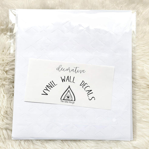 Peel and Stick Stars Wall Decals for Kids, Baby Bedroom Nursery, Living Room, Tribal TeePees Vinyl Stickers (White)