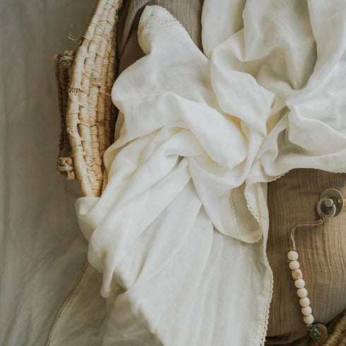 DORMIKID Muslin Baby Swaddle Blankets Organic Cotton Extra Soft Oeko-TEX Standard Newborn Swaddling