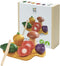 PlanToys Wooden Assorted Vegetable Set | Montessori Play Food for Toddlers |