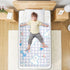 siphylline 52" 34" Cartoon Cute White Dog Plaid Extra Large Resuable Potty Training Pee Pad Waterproof Washable Potty