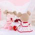 Gloveleya Baby Doll Girl Gifts, Plush Toys Soft Dolls, Cherry Girl Red 14 Inches with Gift Box