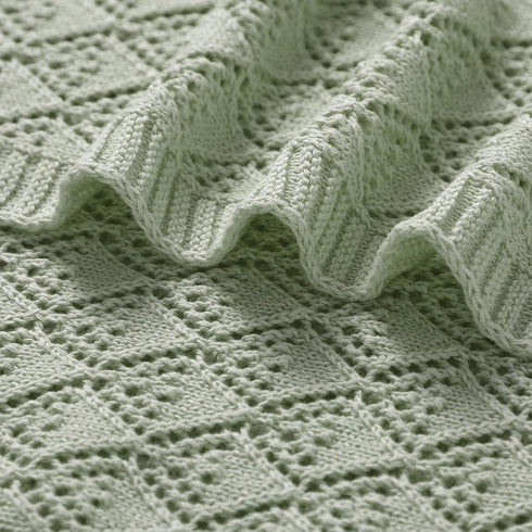 Neiwech 40 30 Inch Cotton Cellular Baby Blanket Knitted Swaddle Crib Nursery Receiving Blankets for Newborn Boy Girl x