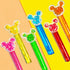 Mouse Party Favors 24Pcs Glitter Mouse Bubble Wands for Kids Cute Mouse Ear Bubble Wand for Cartoon Mouse Theme Birthday Party Supplies Classroom Prizes Pinata Goodie Bag Stuffers Gifts