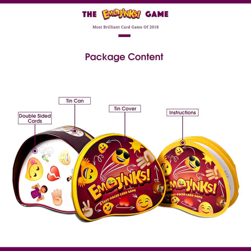 Emojinks Emoticon Card Games for Kids, Party Toys Gifts for Boys and Girls