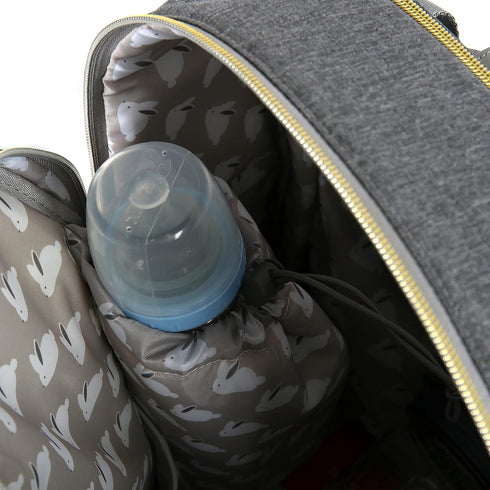 Dabney Lee Backpack Baby Harbour Expansion Diaper Bag, Grey