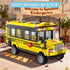 WEMEWEME Set 6+ 488PCS School Bus Building Blocks for Kids Creative Vehicle Toy with Movable Wheels Compatible