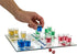 Ludo Drinking Game (Parcheesi) with 16 Shot Glasses, 2 Dice & Glass Game Board