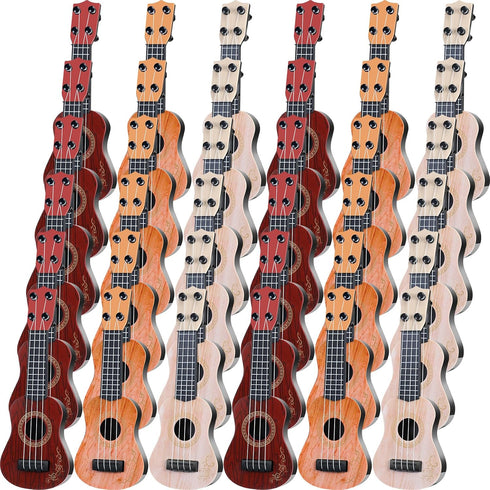 Lenwen 6 Pcs Kids Ukulele Guitar 10 Inch Kids Toy Ukulele 4