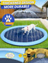 Summer 97 inch PETOCAT Splash Pad Non-Slip Dogs Cool Sprinkler Pool Extra Large Splash Pads for Kids Dog Baby Wading