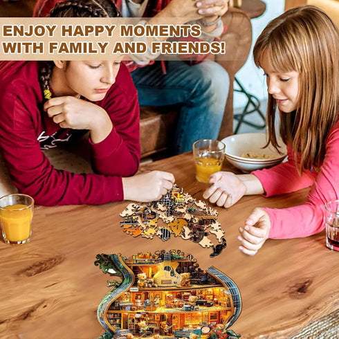 (70 8.5 7in) WOODBESTS Wooden Puzzles for Adults Piece, S, * Music House Wood Puzzle Adult, Unique Wooden Animal Jigsaw
