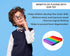 Push Pop Bubble Fidget Sensory Toy - for Autism, Stress, Anxiety Relief for Kids and Adults - Rainbow Square